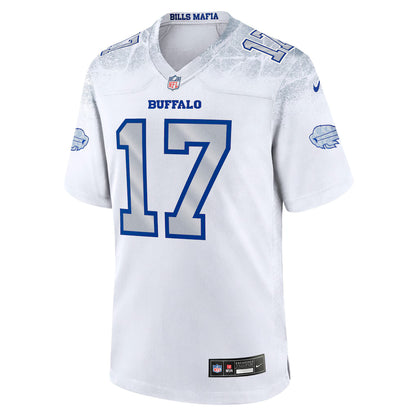 Buffalo Bills Josh Allen #17 White Nike Rivalries Game Finished Player Jersey - Snow White