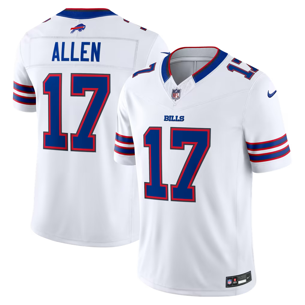 Josh Allen #17 Buffalo Bills Vapor F.U.S.E. Stitched Limited Jersey - White