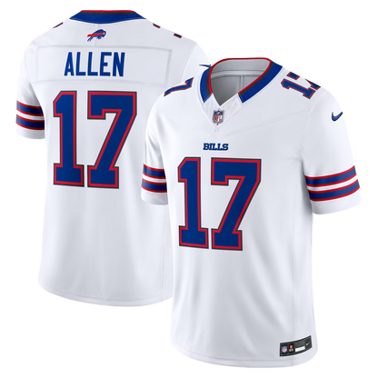 Josh Allen #17 Buffalo Bills Vapor F.U.S.E. Stitched Limited Jersey - White