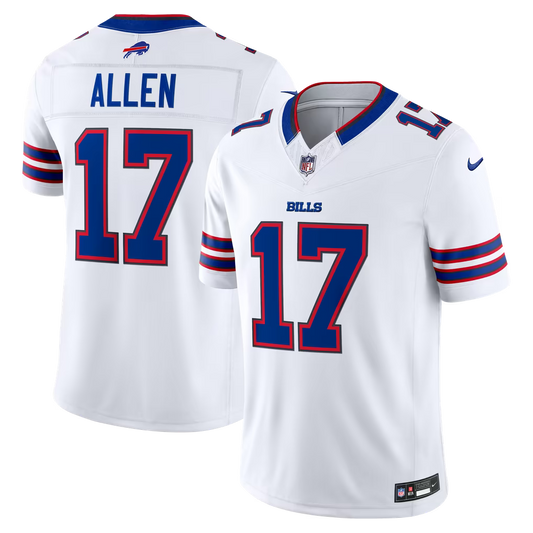 Josh Allen #17 Buffalo Bills Vapor F.U.S.E. Stitched Limited Jersey - White