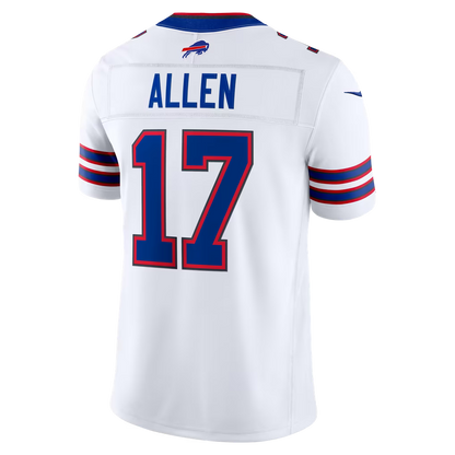 Josh Allen #17 Buffalo Bills Vapor F.U.S.E. Stitched Limited Jersey - White