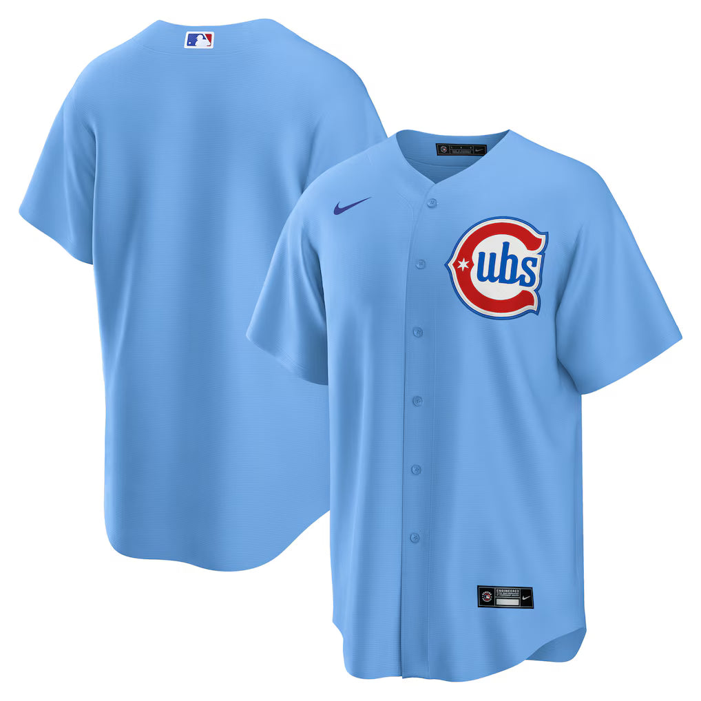 Chicago Cubs Nike Alternate 2 Replica Jersey - Powder Blue
