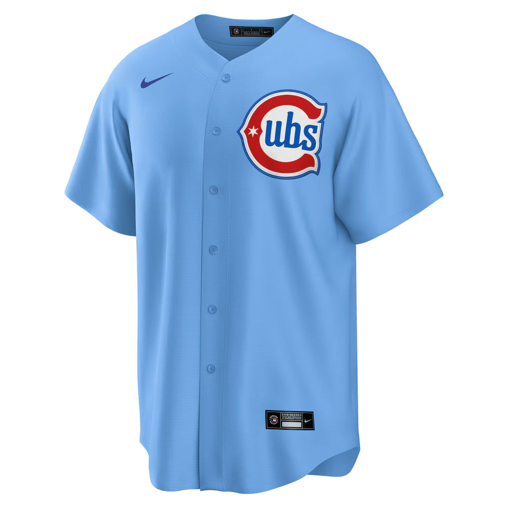 Chicago Cubs Nike Alternate 2 Replica Jersey - Powder Blue