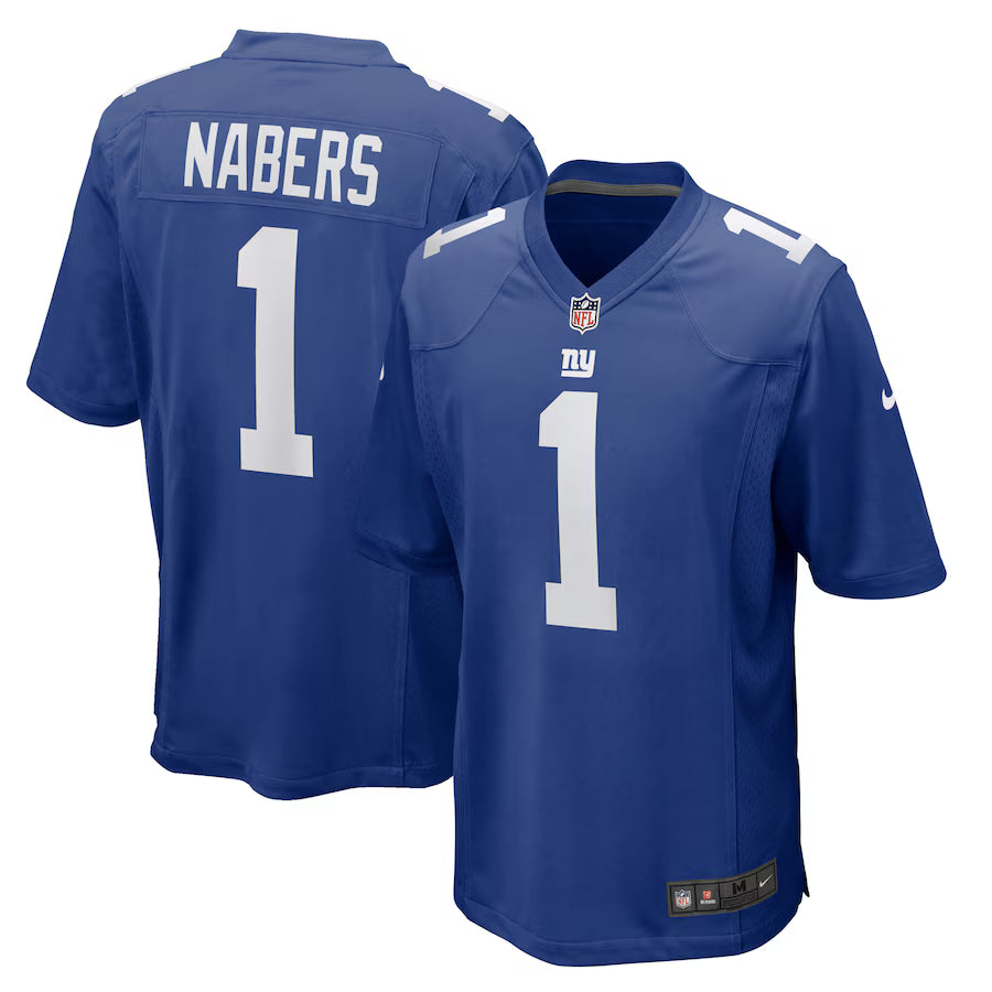 Malik Nabers New York Giants Nike Player Game Jersey - Royal