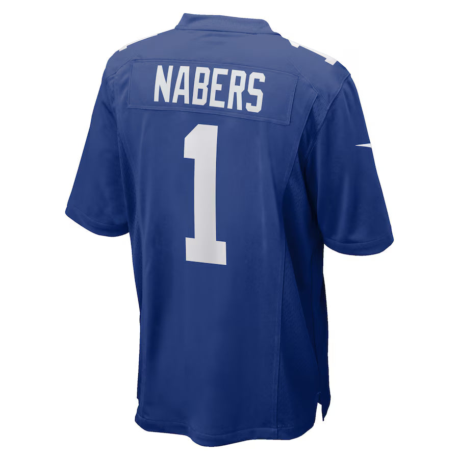 Malik Nabers New York Giants Nike Player Game Jersey - Royal