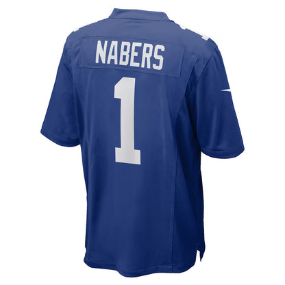 Malik Nabers New York Giants Nike Player Game Jersey - Royal