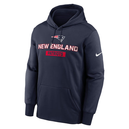 New England Patriots Nike Toss Sweep Performance Pullover Hoodie - College Navy