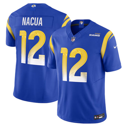 Puka Nacua #12 Los Angeles Rams Nike Vapor F.U.S.E. Limited Jersey - Home Blue