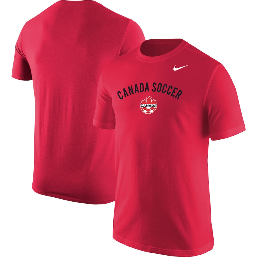 Canada Soccer Nike Wordmark T-Shirt - Red