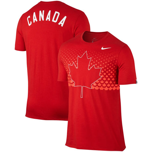 Women's Team Canada Hockey Nike Noise Performance T-Shirt - Red