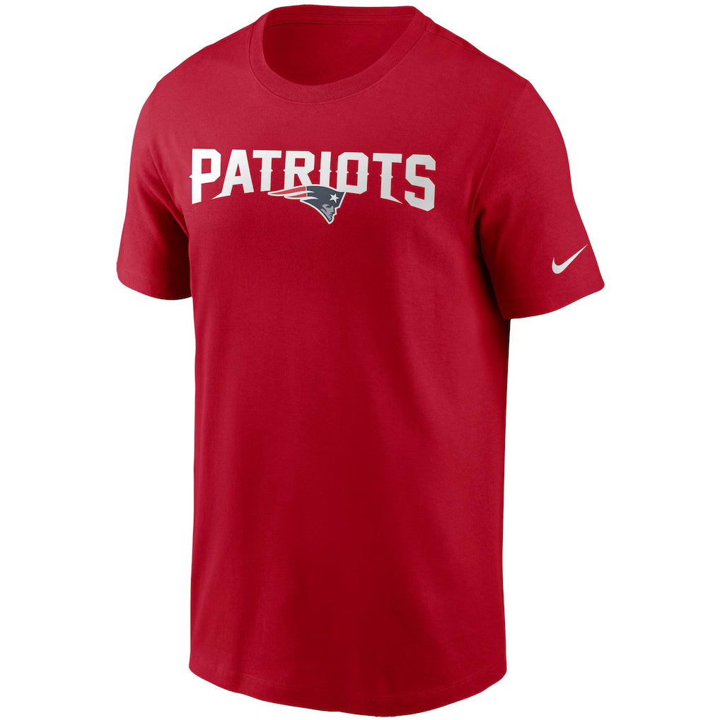 New England Patriots Nike Team Wordmark Casual T-shirt - Red