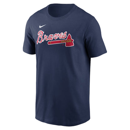 Atlanta Braves Ronald Acuña Jr. #13 Navy Fuse Name & Number T-Shirt