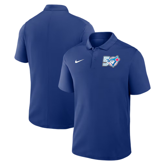 Toronto Blue Jays Nike 50th Season Anniversary Victory Dri-Fit Polo - Blue