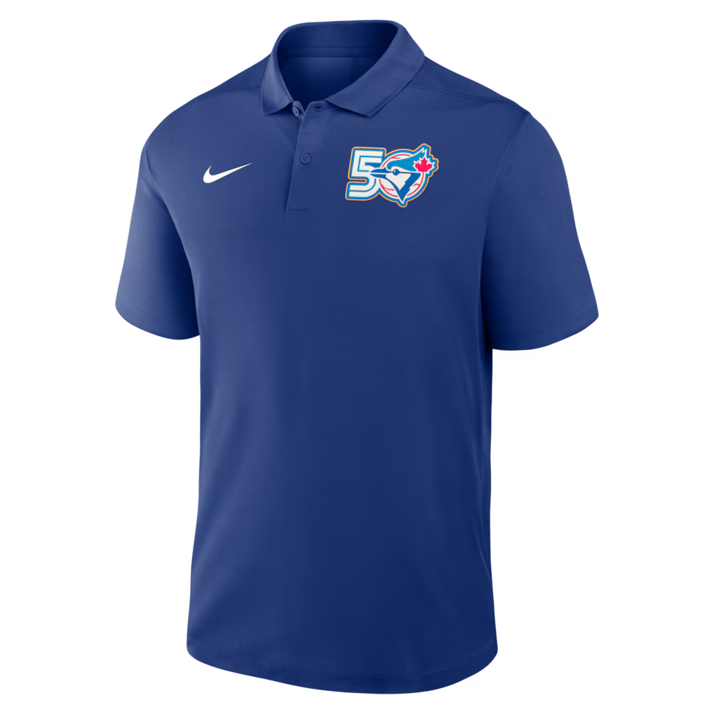 Toronto Blue Jays Nike 50th Season Anniversary Victory Dri-Fit Polo - Blue
