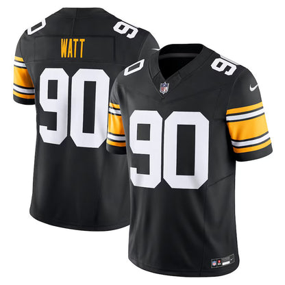 T.J. Watt #90 Pittsburgh Steelers Nike Vapor F.U.S.E. Limited Jersey – Black