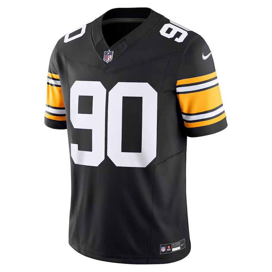 T.J. Watt #90 Pittsburgh Steelers Nike Vapor F.U.S.E. Limited Jersey – Black