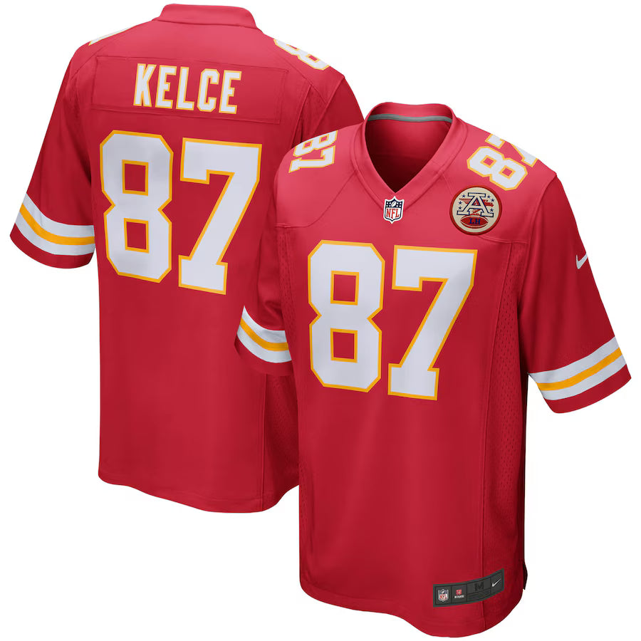 Travis Kelce Kansas City Chiefs Nike Red Game Player Jersey