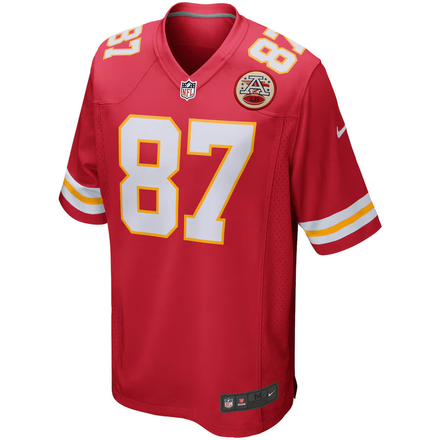 Travis Kelce Kansas City Chiefs Nike Red Game Player Jersey