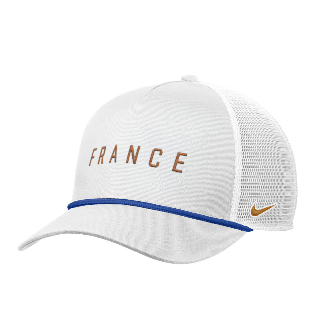 France FFF Rope Trucker National Soccer Team Nike Adjustable Rise Cap