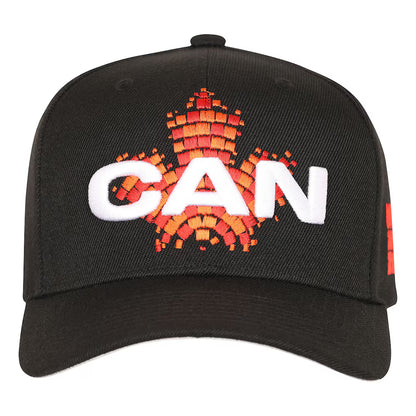 FIFA World Cup 2026 Canada Host Country Pro Crown Snapback Hat - Black