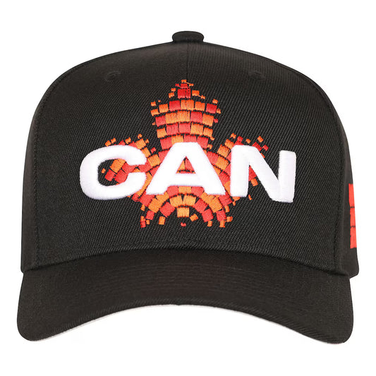 FIFA World Cup 2026 Canada Host Country Pro Crown Snapback Hat - Black