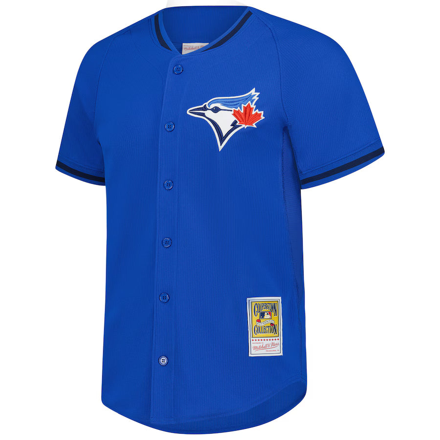 Jose Bautista #19 Toronto Blue Jays Mitchell & Ness Blue Authentic Batting Practice Jersey