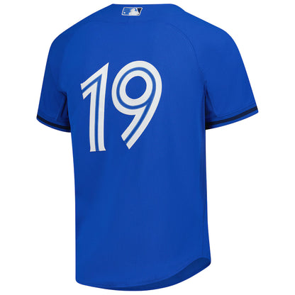 Jose Bautista #19 Toronto Blue Jays Mitchell & Ness Blue Authentic Batting Practice Jersey