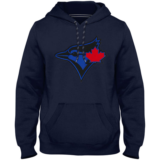 Toronto Blue Jays MLB Express Twill City Connect Logo Hoodie - Navy - Birdhead