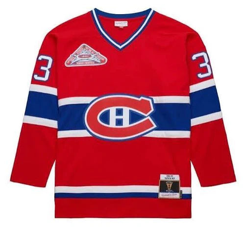 Patrick Roy #33 Montreal Canadien Mitchell & Ness Power Play Authentic Premium Replica 1992-93 Jersey