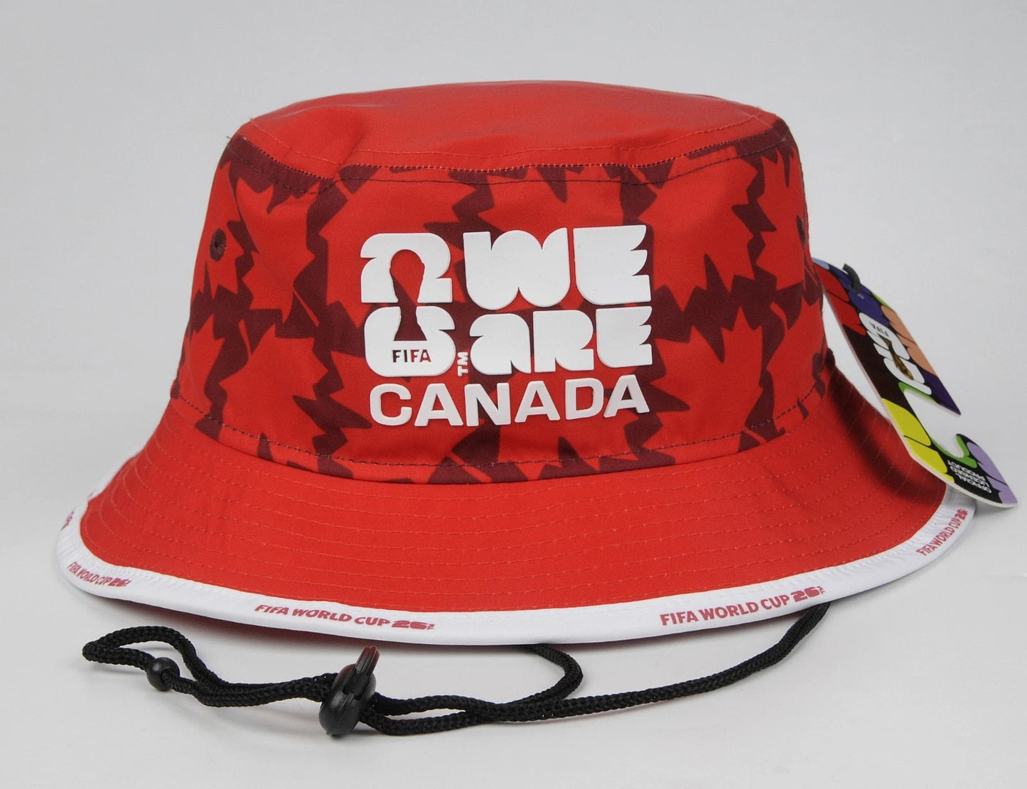 Fifa World Cup 2026 Canada National Soccer Premium Bucket Hat - Red
