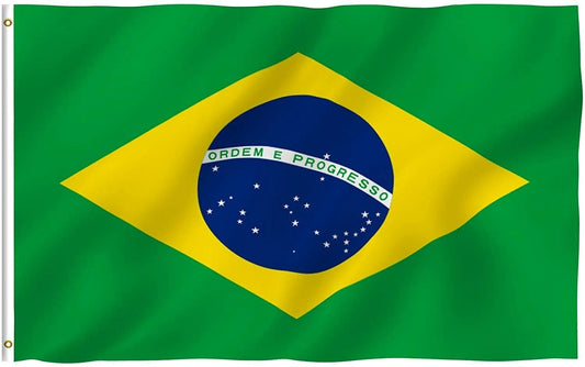Brazil - World Cup 3’ x 5’ HUNTER Logo Flag