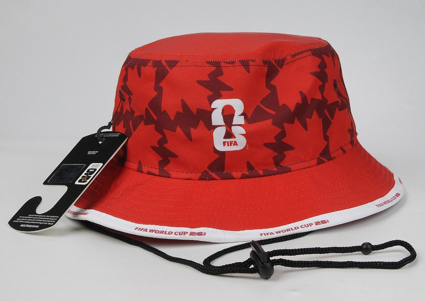 Fifa World Cup 2026 Canada National Soccer Premium Bucket Hat - Red