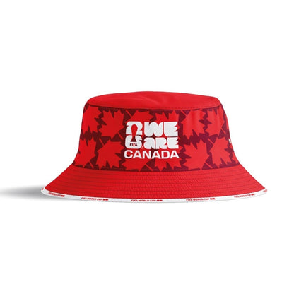 Fifa World Cup 2026 Canada National Soccer Premium Bucket Hat - Red