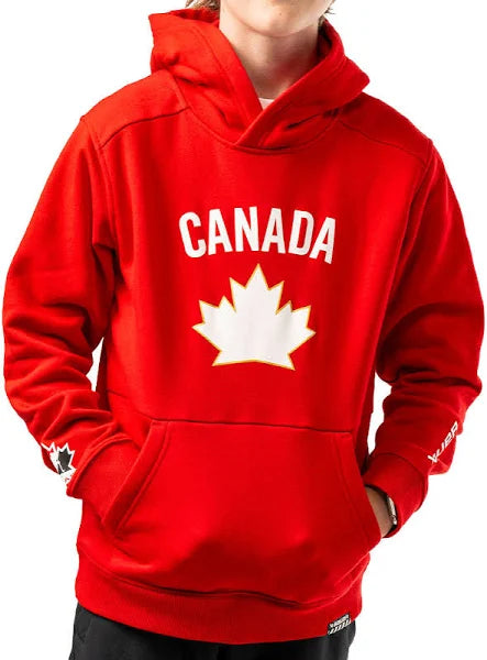 Youth Hockey Canada Bauer Core Ultimate Hoodie - Red - Pro League Sports Collectibles Inc.