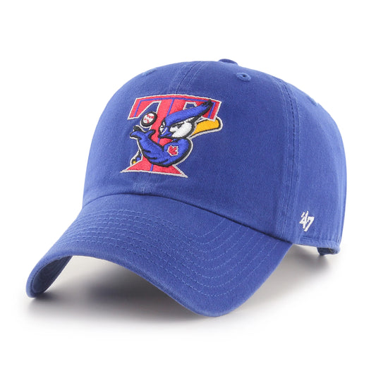 Toronto Blue Jays T-Bird Logo Cooperstown '47 brand Clean Up Adjustable Hat - Blue