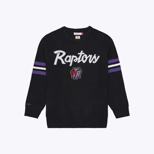 Toronto Raptors Mitchell & Ness Head Coach Sweater - Black
