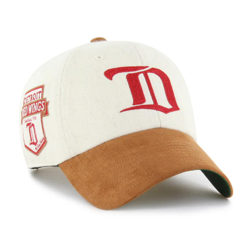 Detroit Red Wings '47 Beige Rafter Clean Up Adjustable Hat - Pro League Sports Collectibles Inc.