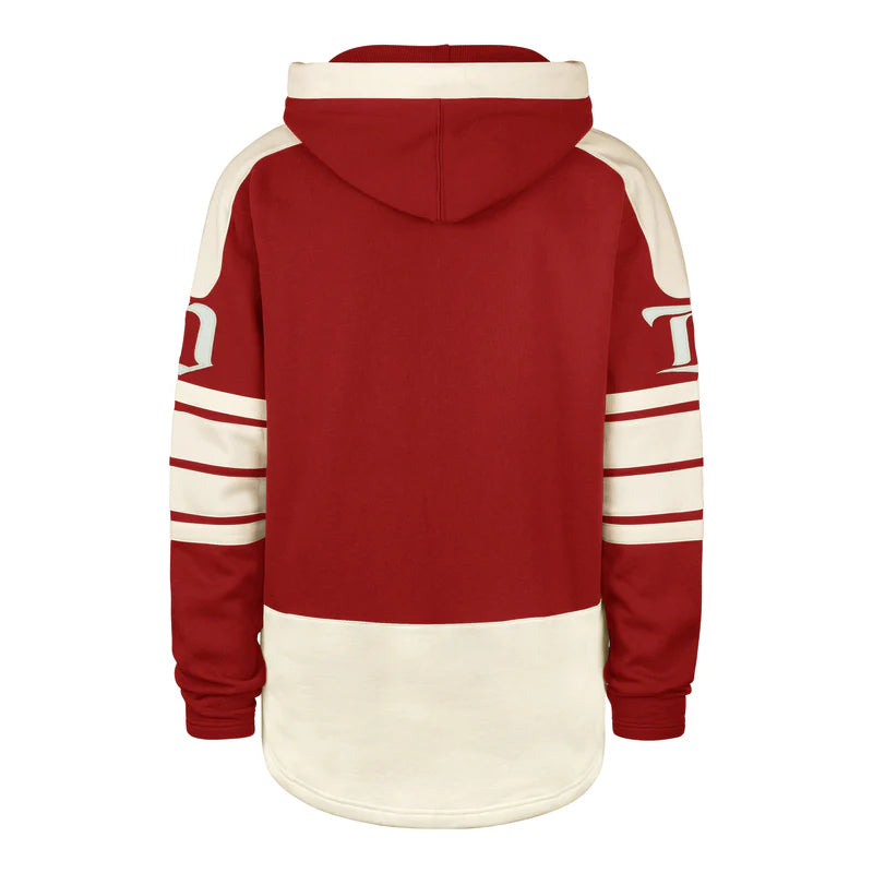 Detroit Red Wings Red Heritage Heavyweight Lacer Hoodie