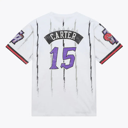 Youth Vince Carter White Toronto Raptors Playmaker Vintage T-Shirt