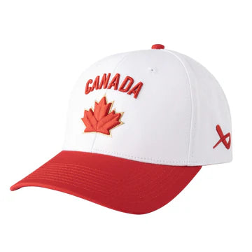 Team Canada 2 Tone Bauer Snapback Hat - Red/White