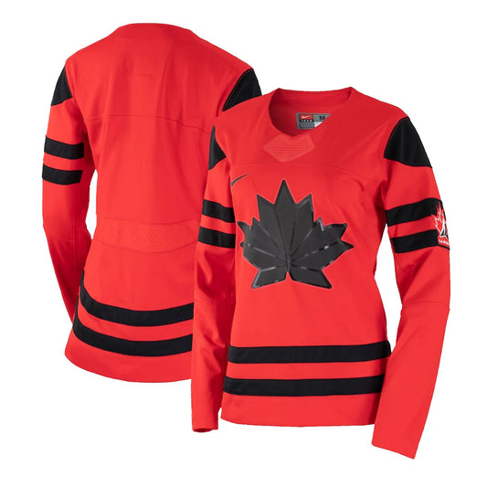 Women's Team Canada Hockey 2022 Red Olympic Nike Replica Jersey