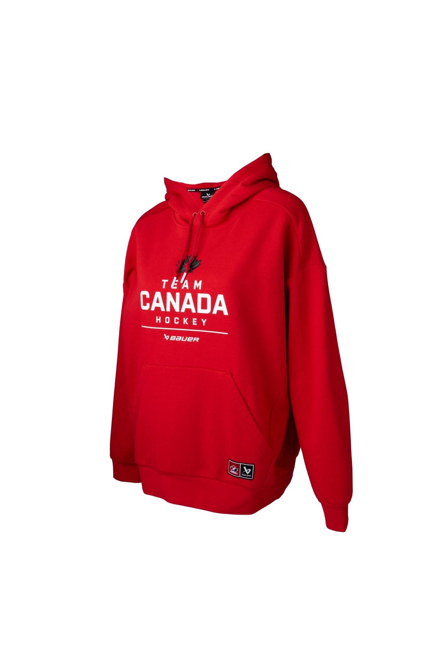 Women's Team Canada Hockey Bauer Olympics Red Stacked Hoodie - Red