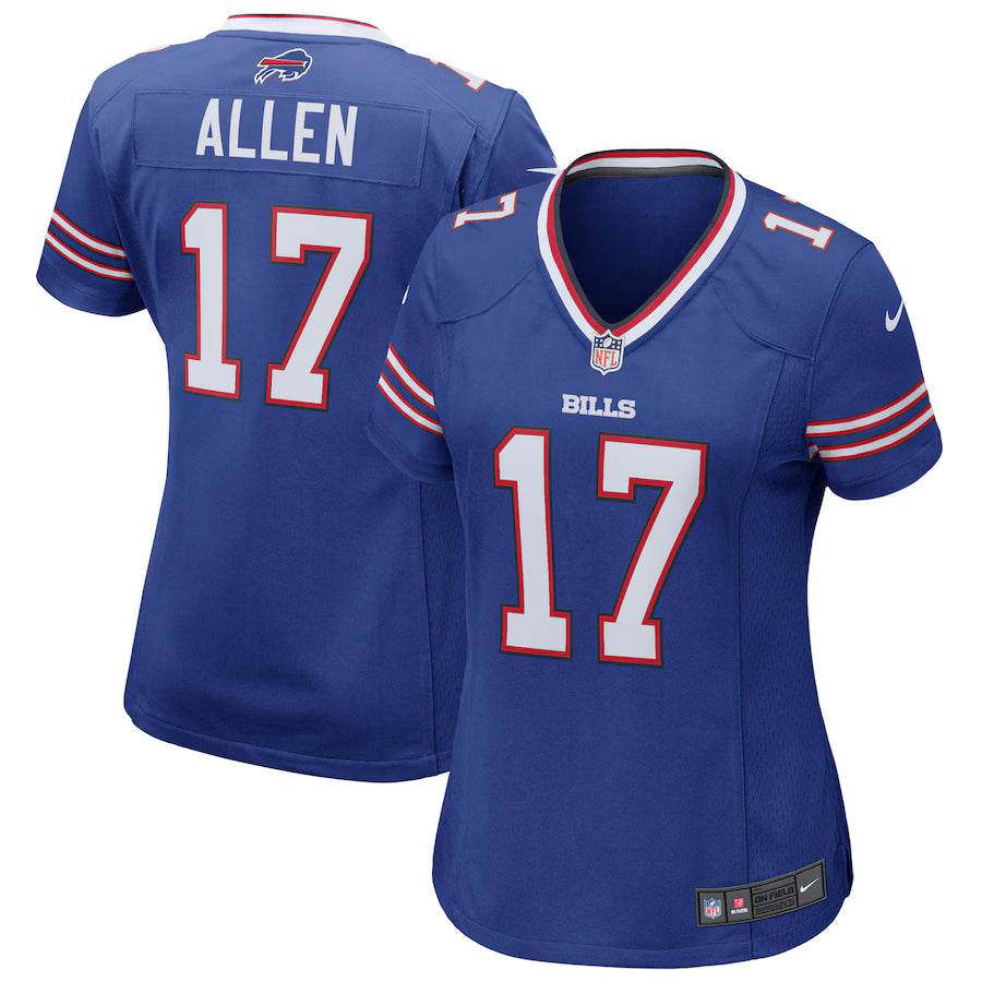 Women's Josh Allen #17 Buffalo Bills Blue - Nike Game Finished Player Jersey