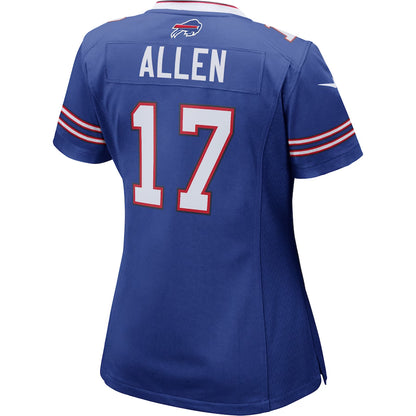 Women's Josh Allen #17 Buffalo Bills Blue - Nike Game Finished Player Jersey