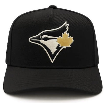 Toronto Blue Jays Mitchell & Ness MLB 2025 World Series Adjustable A-Frame Hat - Black/Gold