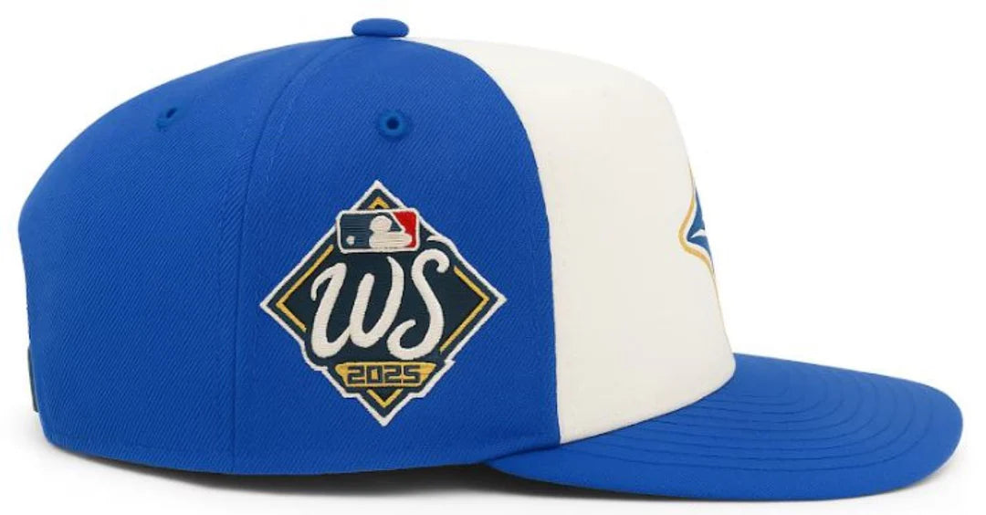 Toronto Blue Jays Mitchell & Ness MLB 2025 World Series Adjustable A-Frame Hat - TwoTone Blue/Cream