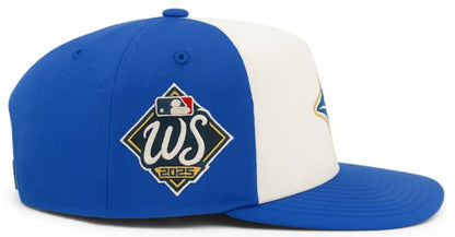 Toronto Blue Jays Mitchell & Ness MLB 2025 World Series Adjustable A-Frame Hat - TwoTone Blue/Cream