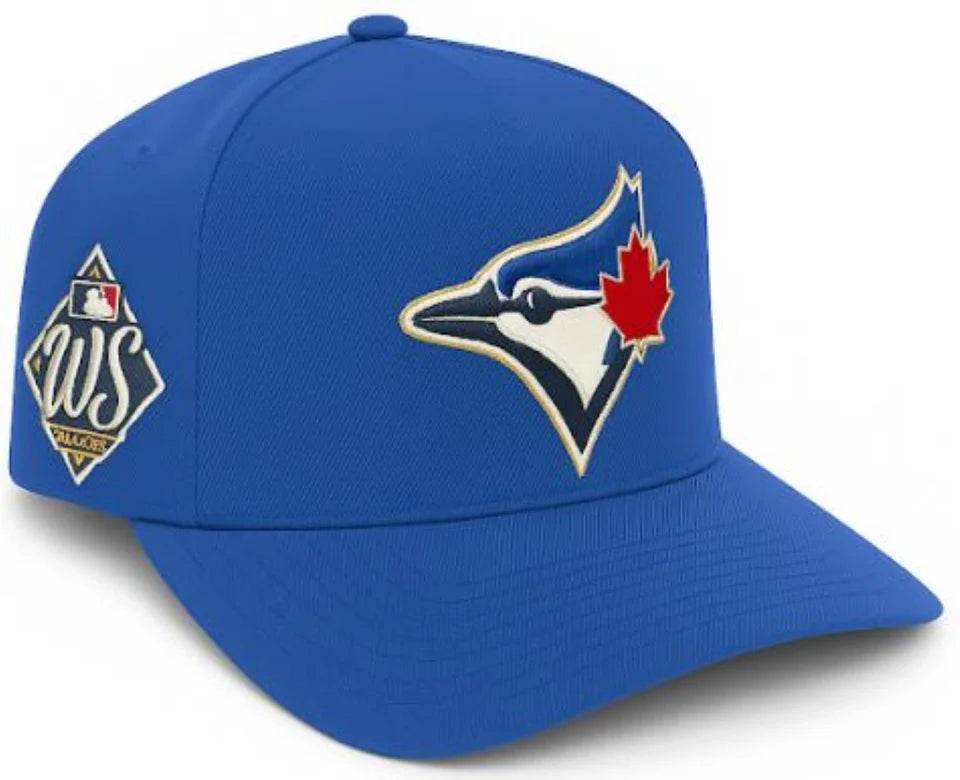 Toronto Blue Jays Mitchell & Ness MLB 2025 World Series Adjustable A-Frame Hat - Blue