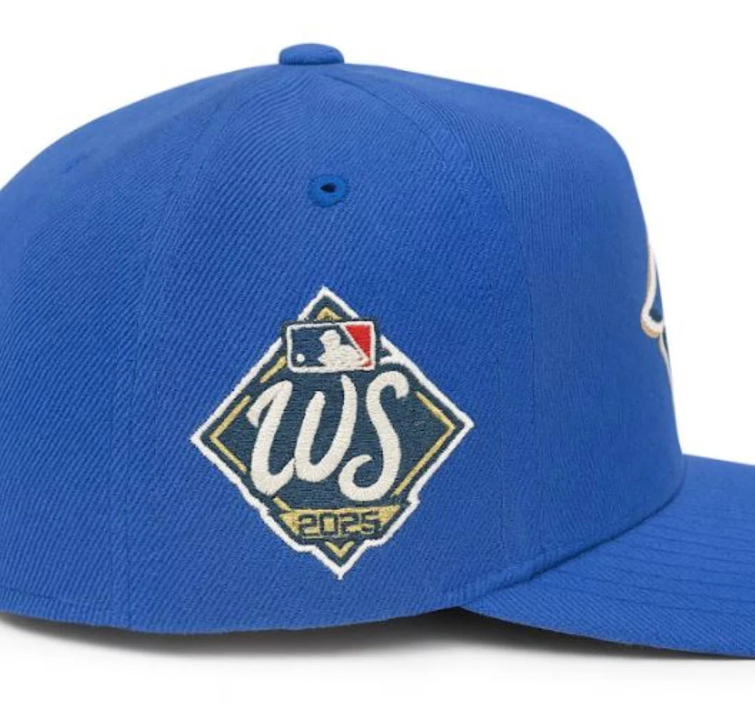 Toronto Blue Jays Mitchell & Ness MLB 2025 World Series Adjustable A-Frame Hat - Blue