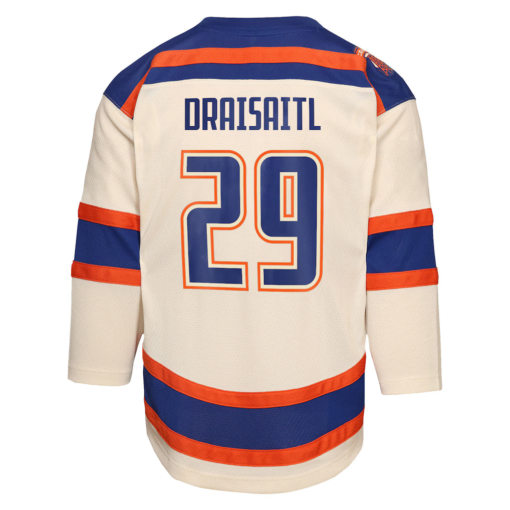 Youth NHL Edmonton Oilers Leon Draisaitl #29 Alternate Replica Jersey - Light Beige